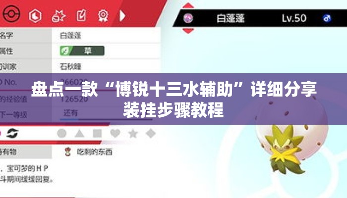 盘点一款“博锐十三水辅助	”详细分享装挂步骤教程