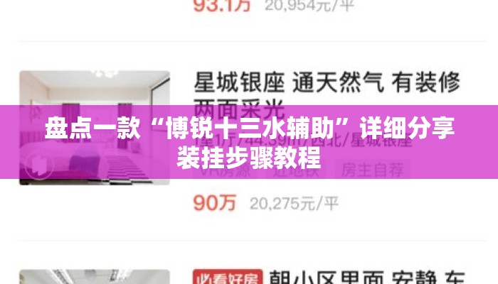 盘点一款“博锐十三水辅助”详细分享装挂步骤教程