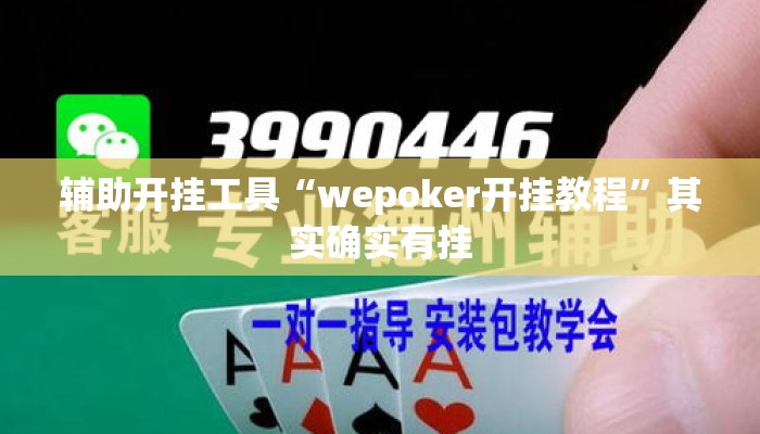 辅助开挂工具“wepoker开挂教程	”其实确实有挂
