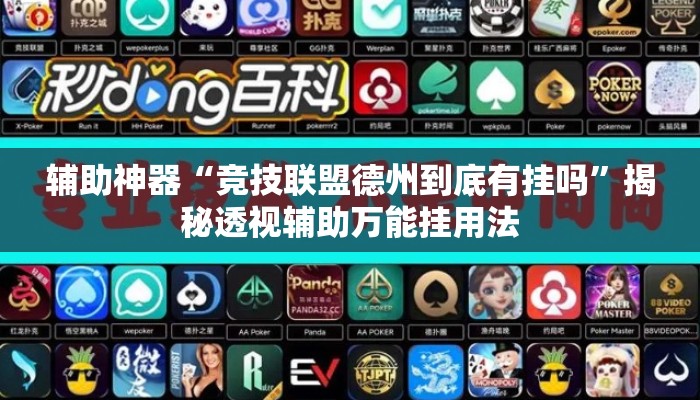 辅助神器“竞技联盟德州到底有挂吗”揭秘透视辅助万能挂用法