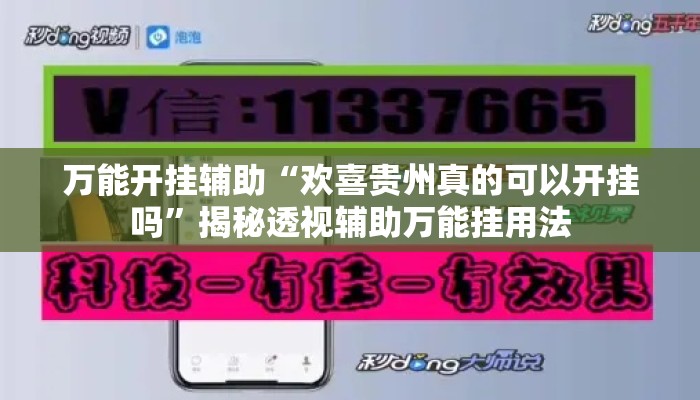 万能开挂辅助“欢喜贵州真的可以开挂吗”揭秘透视辅助万能挂用法