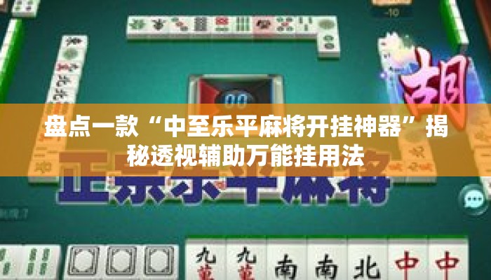 盘点一款“中至乐平麻将开挂神器”揭秘透视辅助万能挂用法
