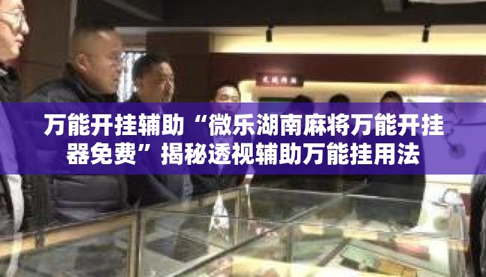 万能开挂辅助“微乐湖南麻将万能开挂器免费”揭秘透视辅助万能挂用法