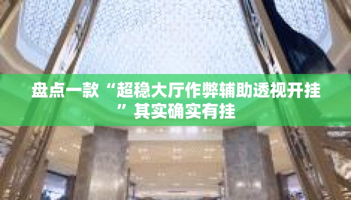 盘点一款“超稳大厅作弊辅助透视开挂	”其实确实有挂