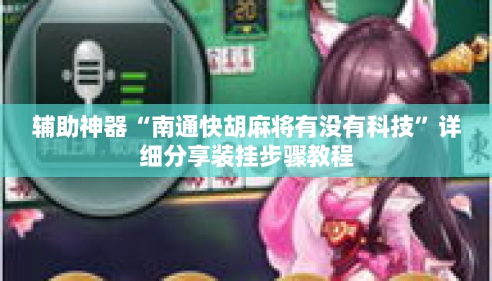 辅助神器“南通快胡麻将有没有科技	”详细分享装挂步骤教程