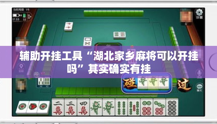 辅助开挂工具“湖北家乡麻将可以开挂吗”其实确实有挂