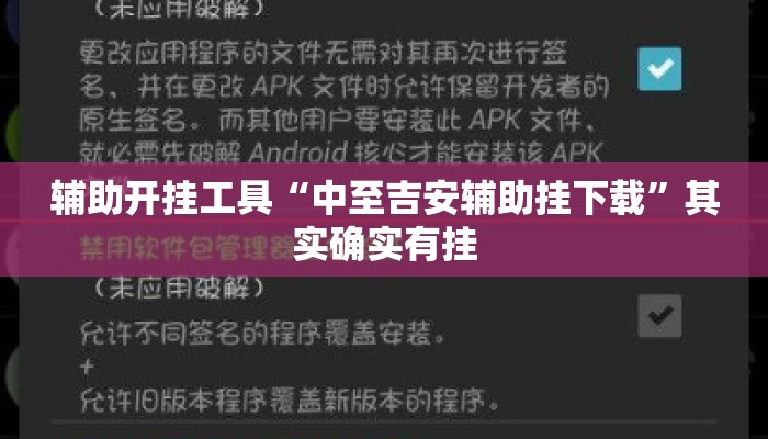辅助开挂工具“中至吉安辅助挂下载”其实确实有挂