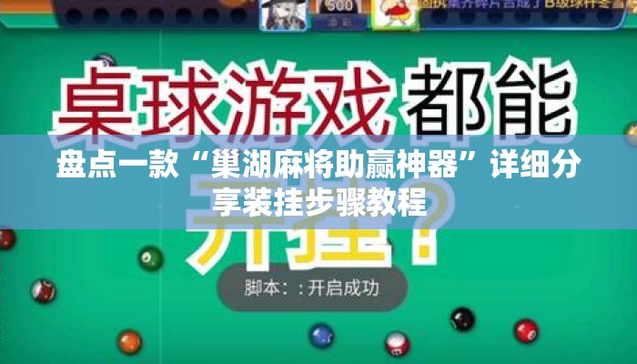 盘点一款“巢湖麻将助赢神器”详细分享装挂步骤教程