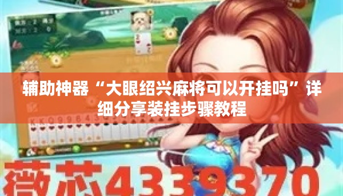 辅助神器“大眼绍兴麻将可以开挂吗”详细分享装挂步骤教程