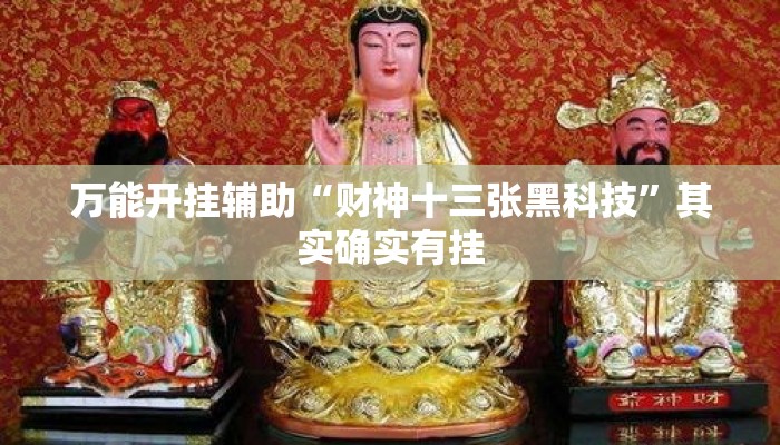 万能开挂辅助“财神十三张黑科技	”其实确实有挂