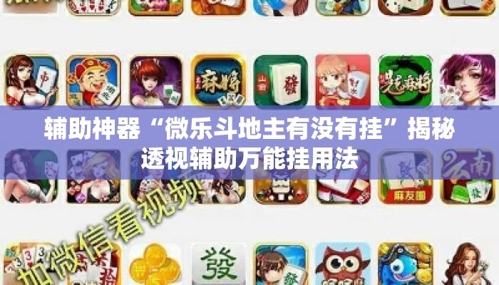 辅助神器“微乐斗地主有没有挂”揭秘透视辅助万能挂用法