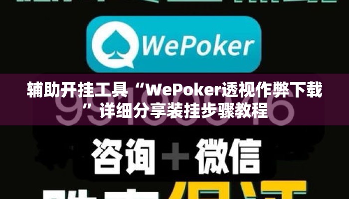 辅助开挂工具“WePoker透视作弊下载	”详细分享装挂步骤教程