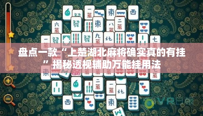 盘点一款“上楚湖北麻将确实真的有挂”揭秘透视辅助万能挂用法