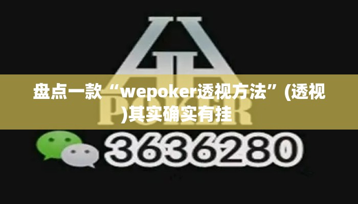 盘点一款“wepoker透视方法	”(透视)其实确实有挂 
