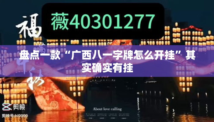 盘点一款“广西八一字牌怎么开挂”其实确实有挂