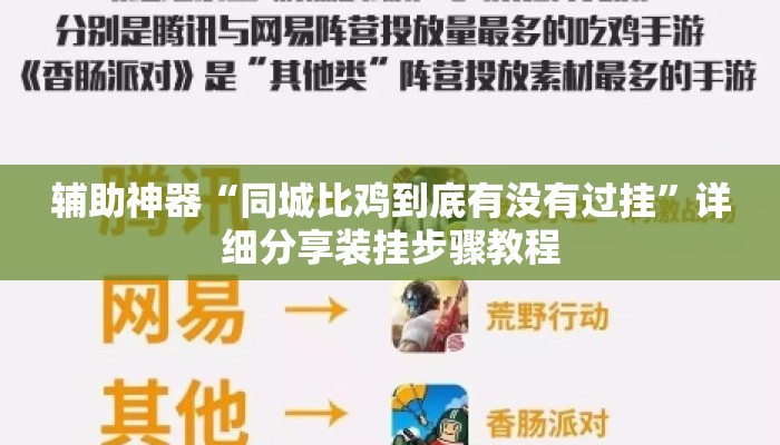 辅助神器“同城比鸡到底有没有过挂”详细分享装挂步骤教程