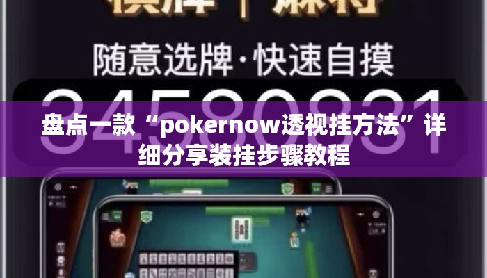 盘点一款“pokernow透视挂方法”详细分享装挂步骤教程