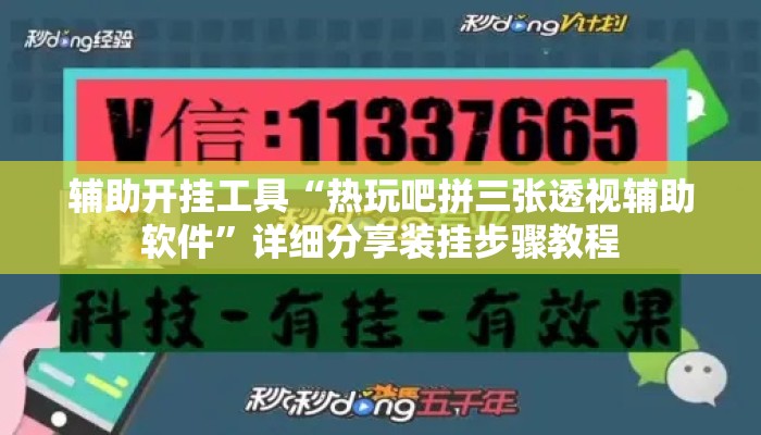 辅助开挂工具“热玩吧拼三张透视辅助软件	”详细分享装挂步骤教程
