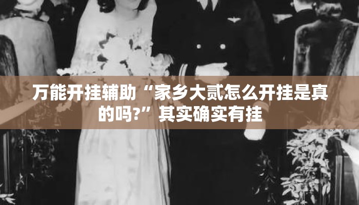 万能开挂辅助“家乡大贰怎么开挂是真的吗?	”其实确实有挂