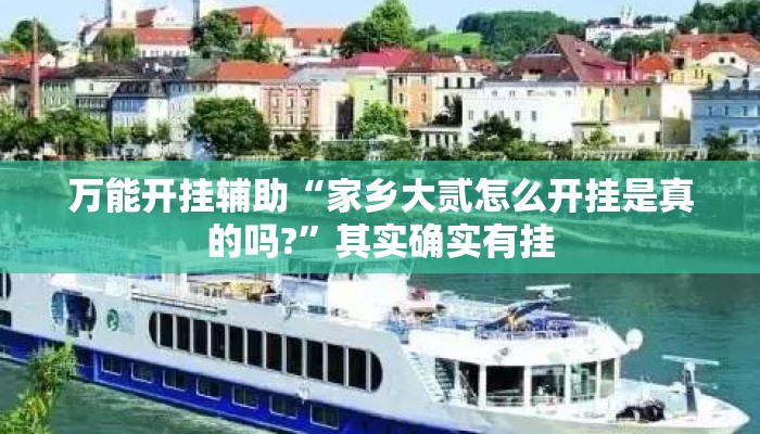 万能开挂辅助“家乡大贰怎么开挂是真的吗?”其实确实有挂