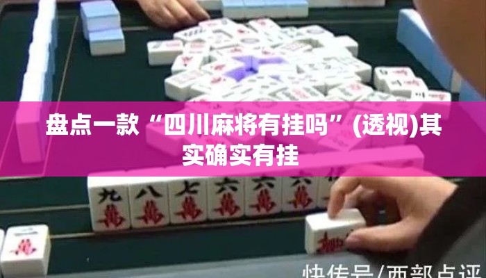 盘点一款“四川麻将有挂吗	”(透视)其实确实有挂 