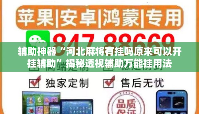 辅助神器“河北麻将有挂吗原来可以开挂辅助”揭秘透视辅助万能挂用法