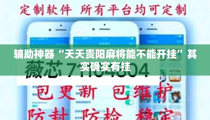 辅助神器“天天贵阳麻将能不能开挂”其实确实有挂
