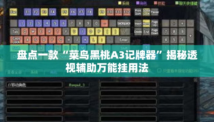 盘点一款“菜鸟黑桃A3记牌器”揭秘透视辅助万能挂用法