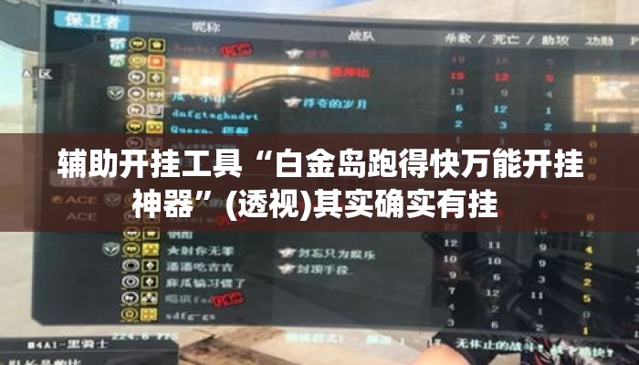 辅助开挂工具“白金岛跑得快万能开挂神器	”(透视)其实确实有挂 