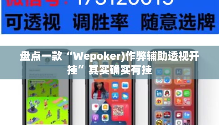 盘点一款“Wepoker)作弊辅助透视开挂”其实确实有挂