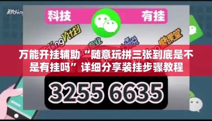 万能开挂辅助“随意玩拼三张到底是不是有挂吗”详细分享装挂步骤教程