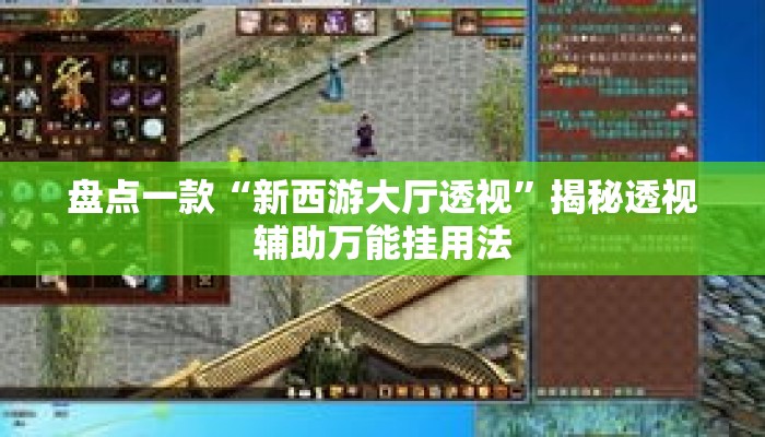 盘点一款“新西游大厅透视	”揭秘透视辅助万能挂用法