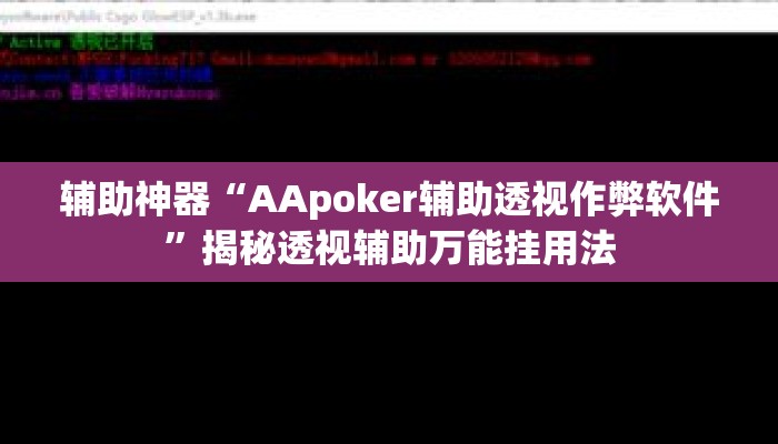 辅助神器“AApoker辅助透视作弊软件	”揭秘透视辅助万能挂用法