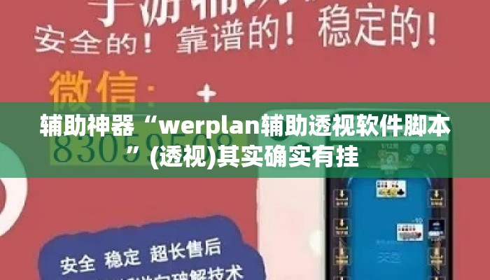 辅助神器“werplan辅助透视软件脚本”(透视)其实确实有挂 