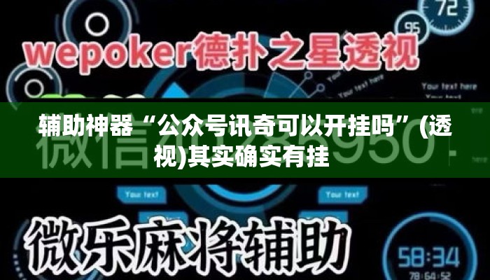 辅助神器“公众号讯奇可以开挂吗	”(透视)其实确实有挂 