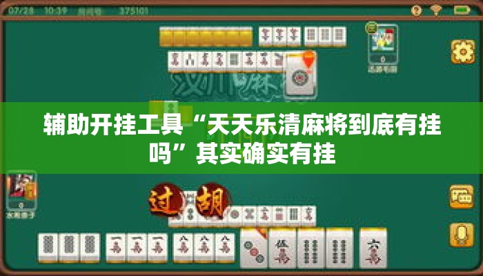 辅助开挂工具“天天乐清麻将到底有挂吗”其实确实有挂