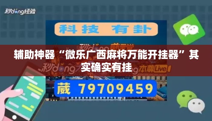 辅助神器“微乐广西麻将万能开挂器”其实确实有挂