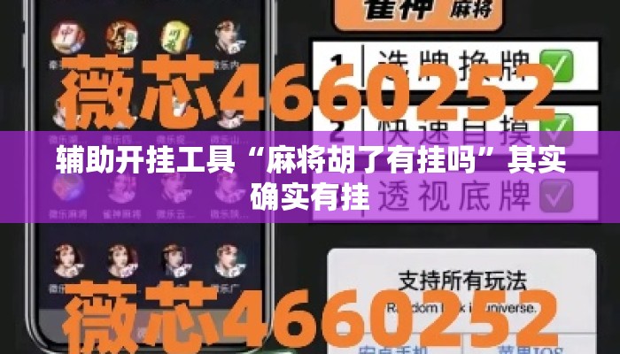 辅助开挂工具“麻将胡了有挂吗”其实确实有挂