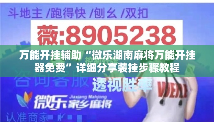 万能开挂辅助“微乐湖南麻将万能开挂器免费	”详细分享装挂步骤教程