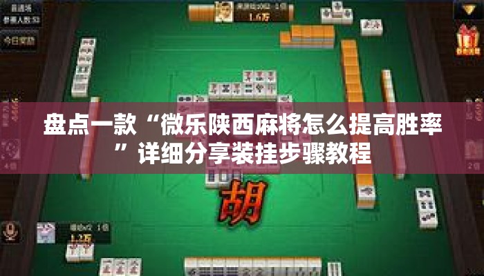 盘点一款“微乐陕西麻将怎么提高胜率”详细分享装挂步骤教程