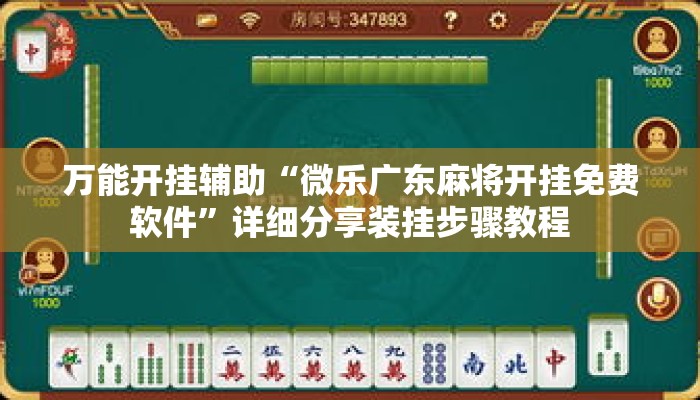 万能开挂辅助“微乐广东麻将开挂免费软件”详细分享装挂步骤教程