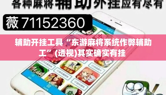 辅助开挂工具“东游麻将系统作弊辅助工”(透视)其实确实有挂 