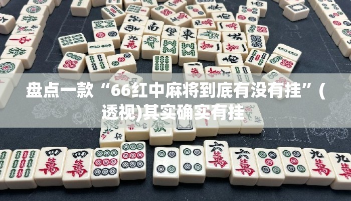 盘点一款“66红中麻将到底有没有挂	”(透视)其实确实有挂 