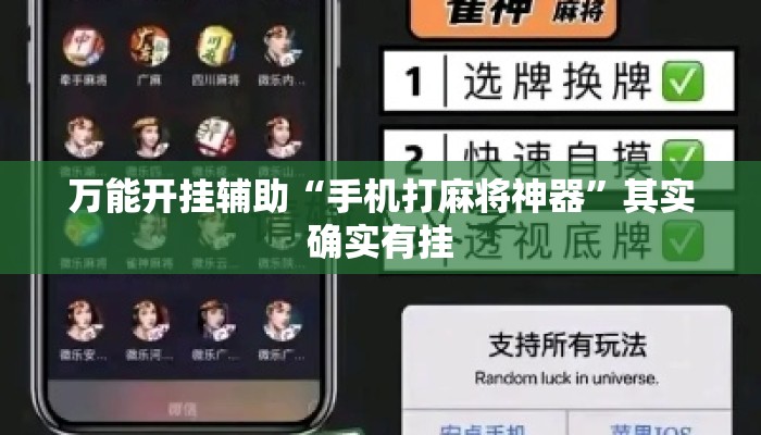 万能开挂辅助“手机打麻将神器”其实确实有挂