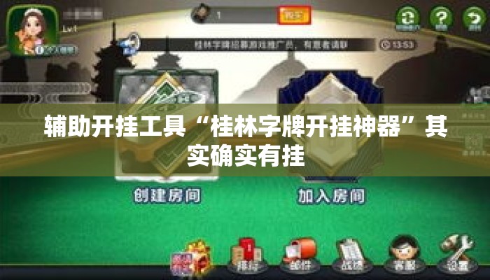辅助开挂工具“桂林字牌开挂神器”其实确实有挂