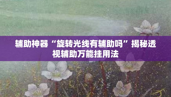 辅助神器“旋转光线有辅助吗	”揭秘透视辅助万能挂用法