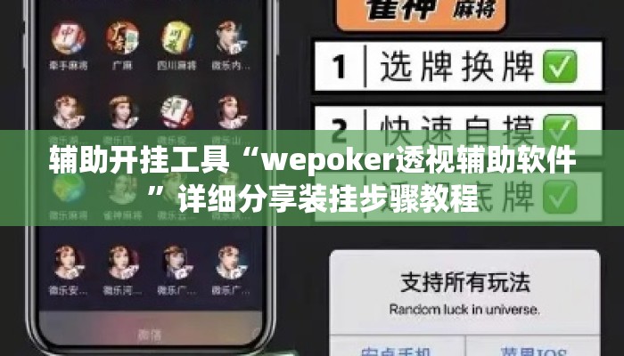 辅助开挂工具“wepoker透视辅助软件	”详细分享装挂步骤教程