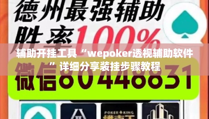 辅助开挂工具“wepoker透视辅助软件”详细分享装挂步骤教程