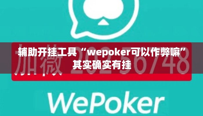 辅助开挂工具“wepoker可以作弊嘛	”其实确实有挂