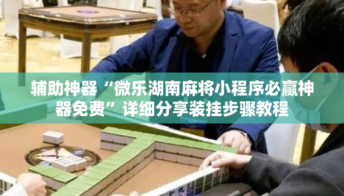 辅助神器“微乐湖南麻将小程序必赢神器免费”详细分享装挂步骤教程
